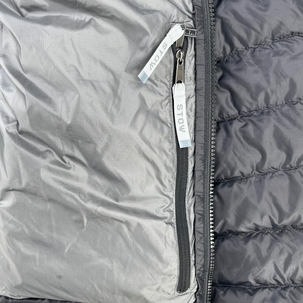 LL Bean Ultralight 850 Down Jacket Men Medium Black DownTek Water Repellent Gorp - Picture 14 of 16